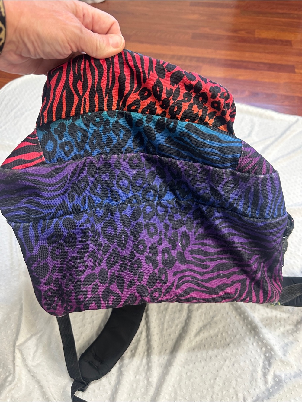 JANSPORT Rainbow Animal Print Large Baackpack - Picture 3 of 10